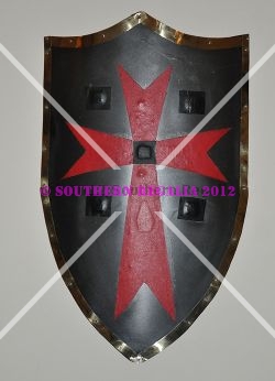 Knights Templar Shield - 650mm - Click Image to Close